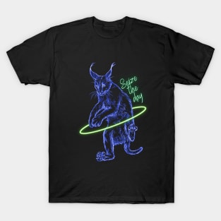 "Seize the Day" Glowing Neon Caracal T-Shirt